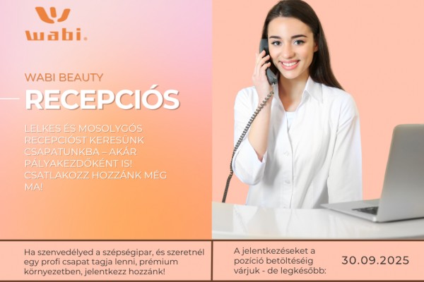 Recepciós (Szépségszalon)