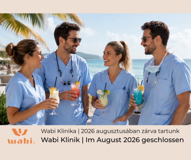 Augusztusban zárva tart a Wabi Klinika